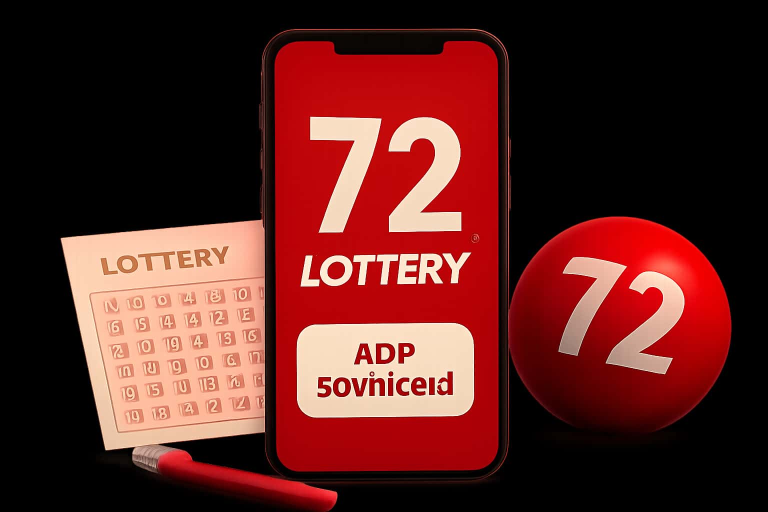 A high-tech depiction related to the 72 Lottery App Download with a neutral informational focus.