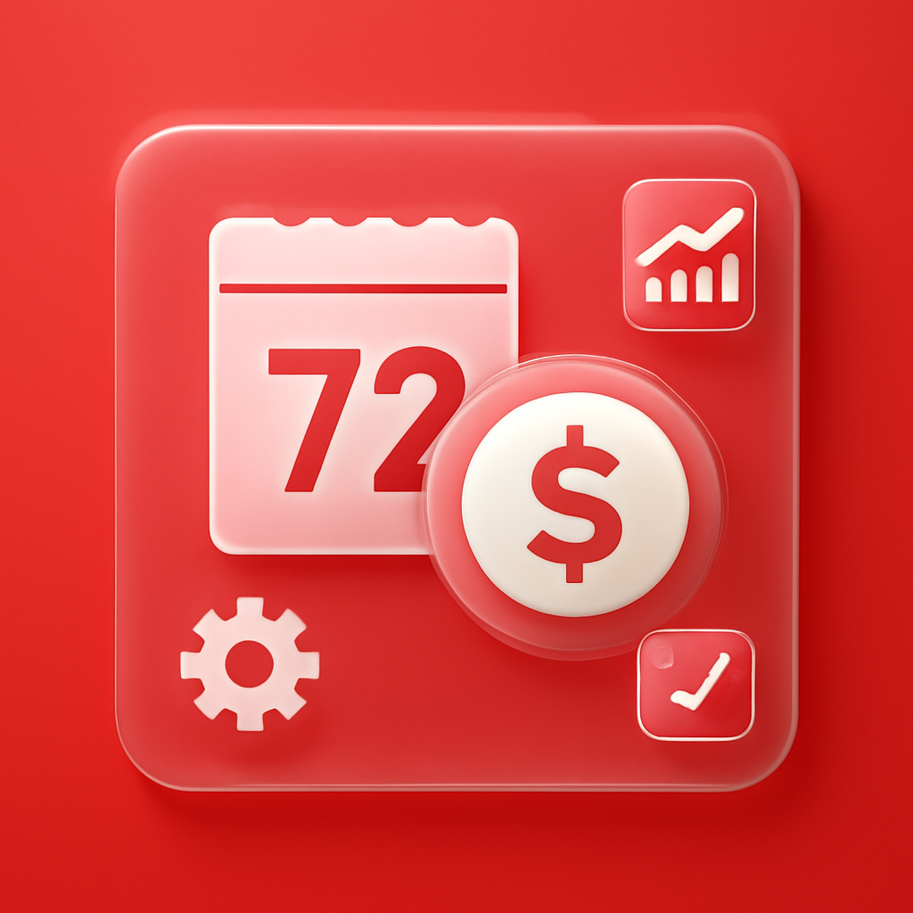 An educational illustration of steps to access 72 Lottery online.
