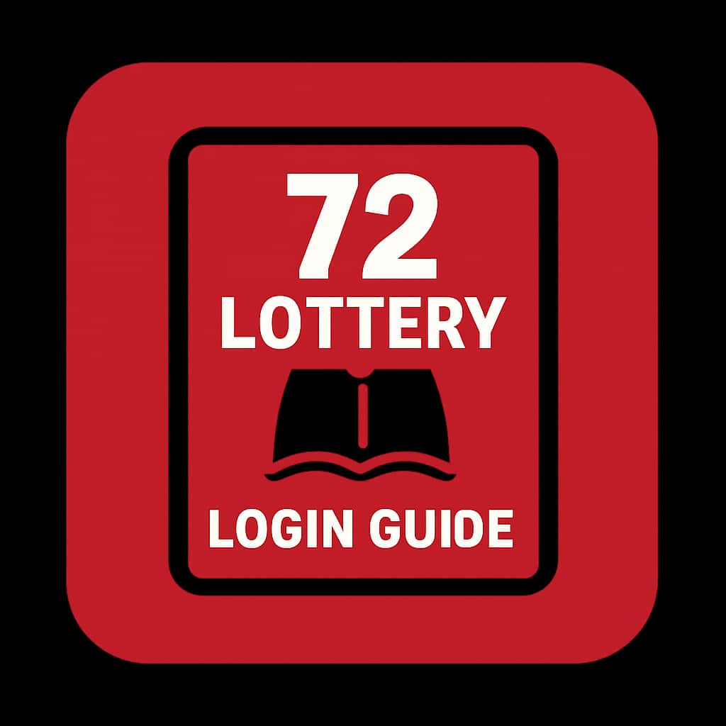 A professional badge representing the 72 Lottery Login Guide.