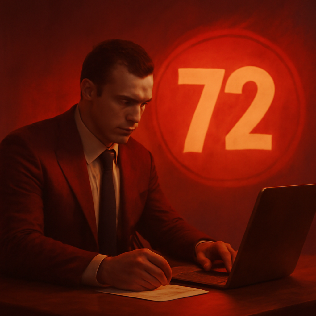 An educational diagram illustrating the steps to set up the 72 Lottery app.