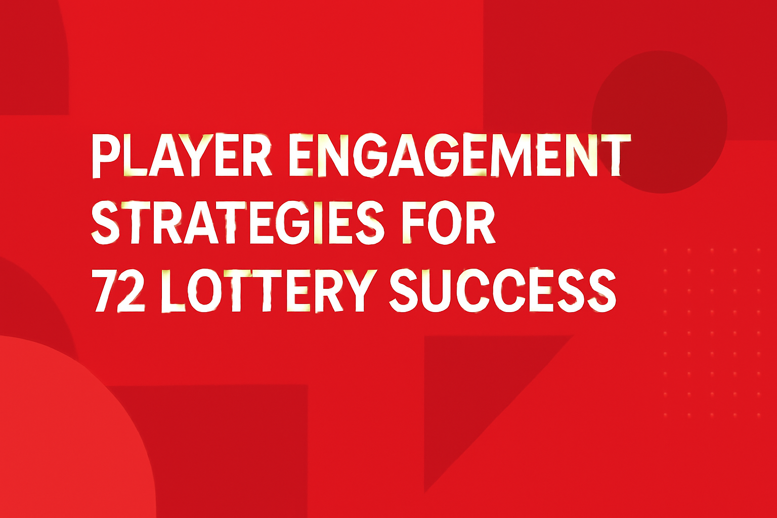 An abstract representation of the 72 Lottery App updates with a high-tech aesthetic in #cf2326.