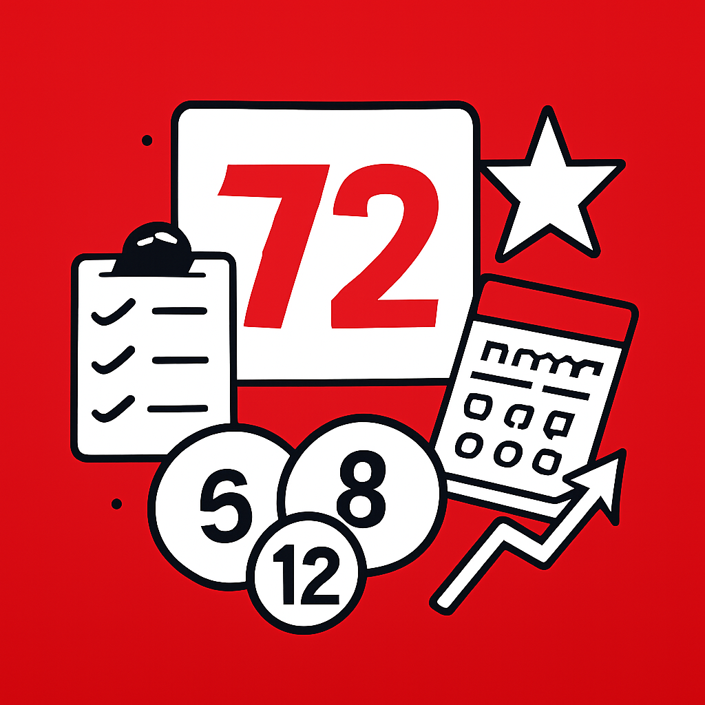 An illustration depicting the safety protocols of the 72 Lottery service.