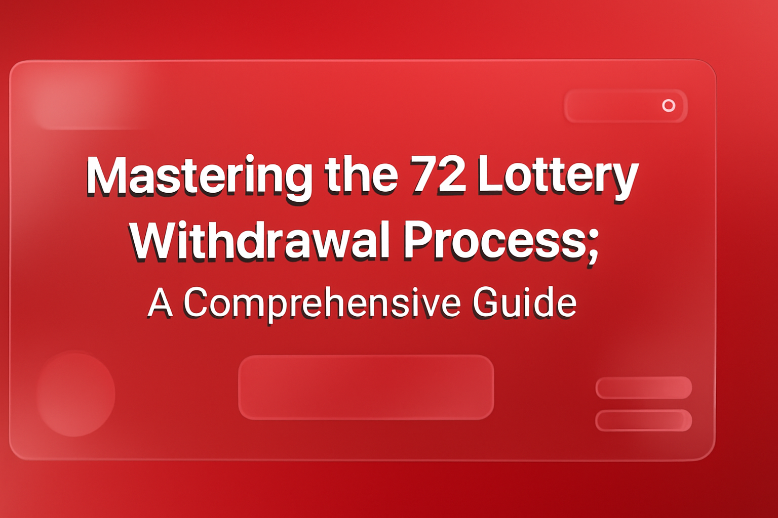 An abstract representation of the 72 Lottery App updates with a high-tech aesthetic in #cf2326.