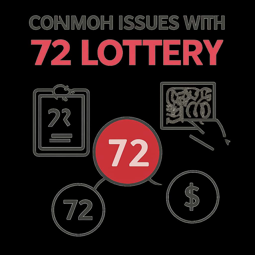 Diagram illustrating common technical issues associated with the 72 Lottery.