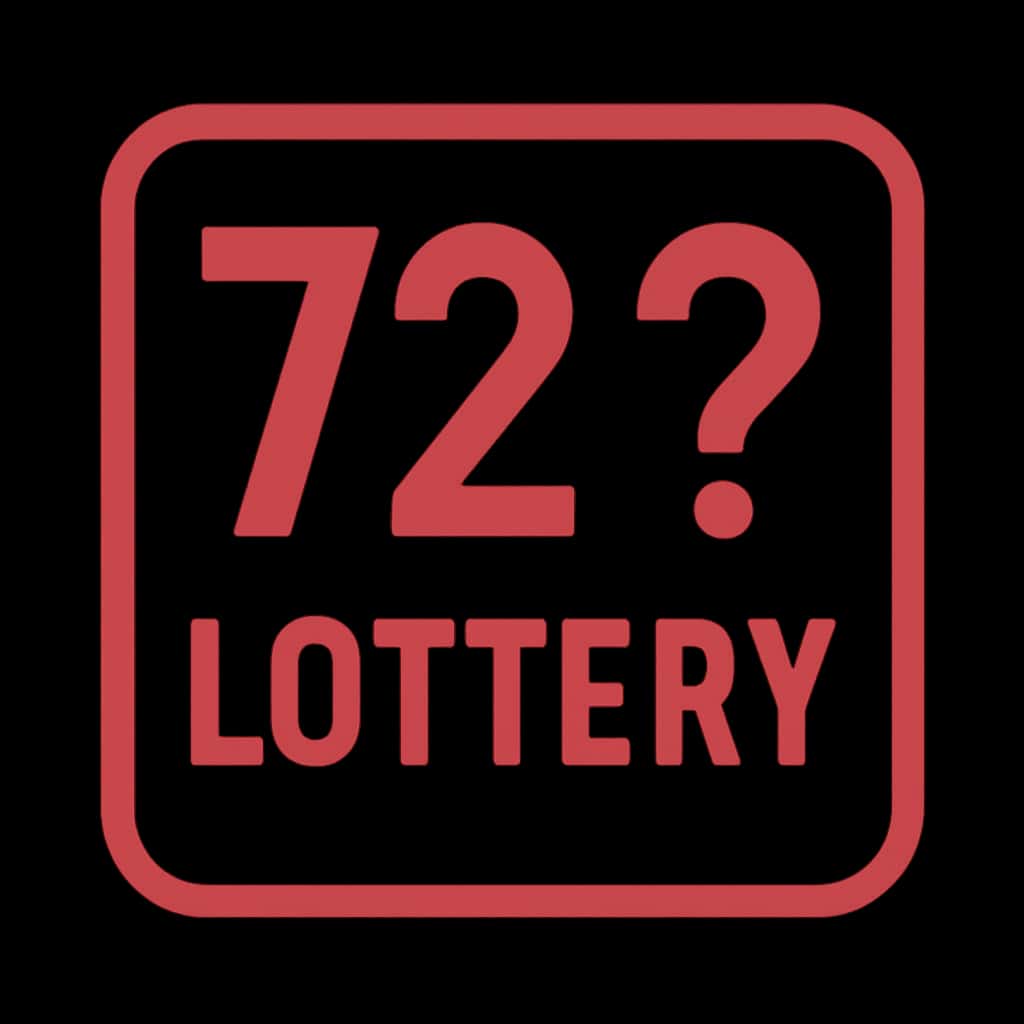 A badge representing the safety features of the 72 Lottery platform.
