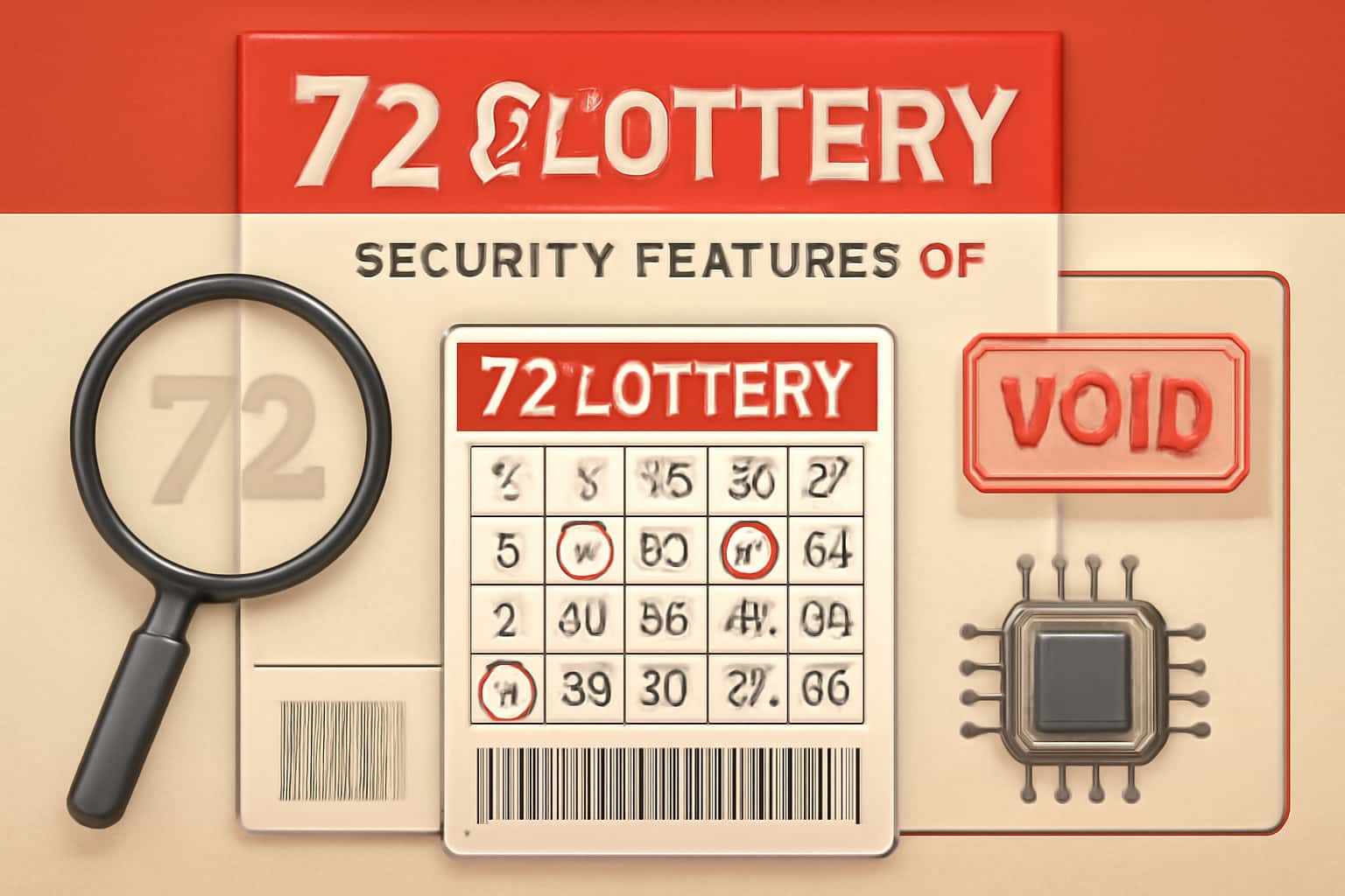 An informative graphic illustrating the security features of 72 Lottery, with a focus on data protection.