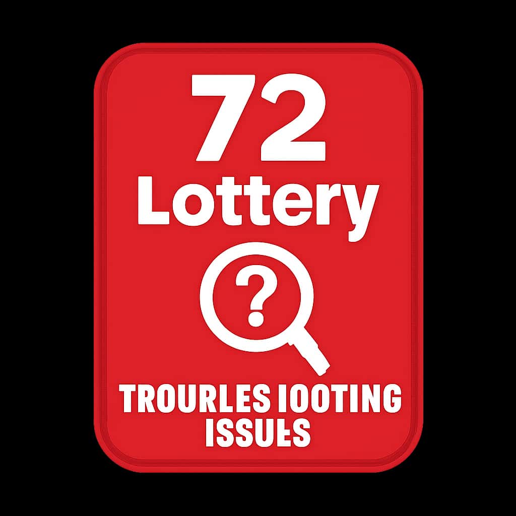 Icon representing troubleshooting for 72 Lottery issues.